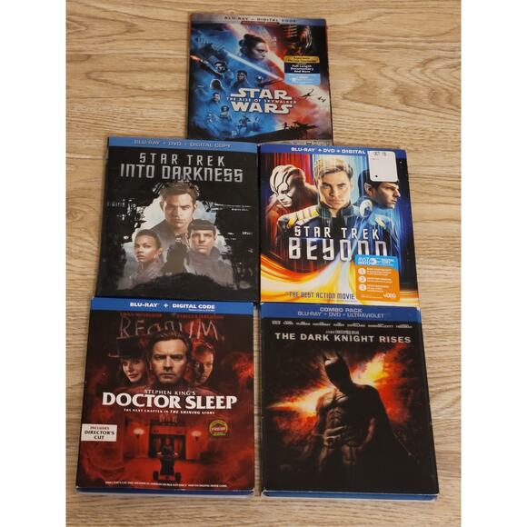 Lot 5 Action Fantasy Blu-ray Movies Pre-owned Untested Sifi Star Wars Star Trek - Picture 1 of 4
